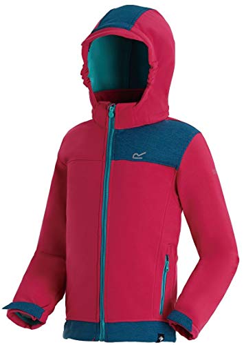 Regatta Kinder Astrox-RKL081 Soft Shell, Mehrfarbig (Duchesse/Mroc), EU : 140 (FR : 9-10 ans) von Regatta