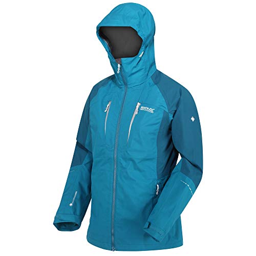 Regatta Carletta V 3-in-1 Damen-Jacke, wasserdicht und atmungsaktiv, mit genähten Nähten und Mehreren Taschen, 3 in 1s, Ocean Depth/Sea Blue, FR: XXS (Größe Hersteller: 8) von Regatta