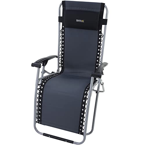 Regatta Colico Chair Camping Chairs, Polyester, Black/Sealgr, One Size von Regatta