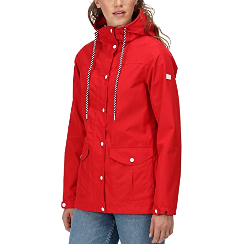 Regatta Bayarma Damen-Jacke mit Kapuze, wasserdicht, rot, 38 von Regatta