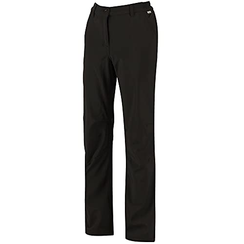 Regatta Damen Fenton Wasserabweisend und Windabweisend Softshell Lange Bein Hose XS Schwarz von Regatta