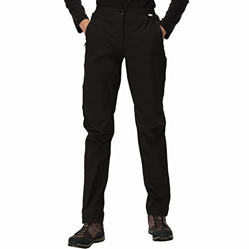Regatta Damen Funktionshose HIGHTON Stretch Overtrousers, Black, FR: 2XL (Größe Hersteller: XXL) von Regatta