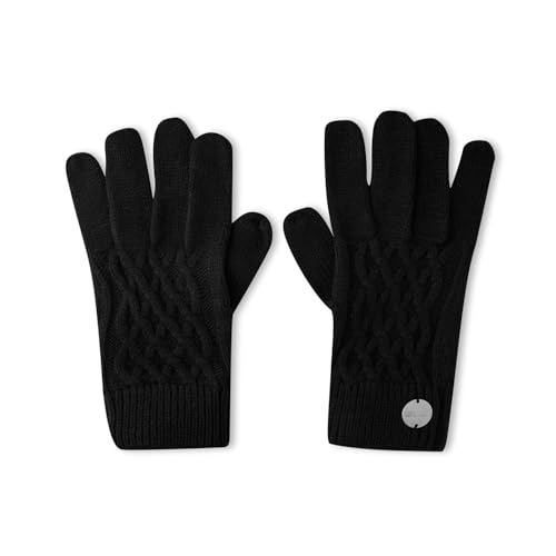Regatta Damen Multimix III Acrylic Diamond Knit Pattern Gloves Handschuhe Kinder, Schwarz, L-XL von Regatta