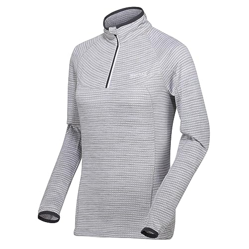 Regatta Damen Yonder Quick Dry Grid Fabric Performance Wicking Zip Neck Fleece T-Shirt/Polos/Wests weiß, RWT161 90014L, M von Regatta