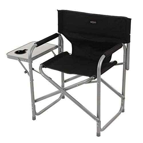 Regatta Directors Chair Camping Chairs, Polyester, Black/Sealgr, One Size von Regatta