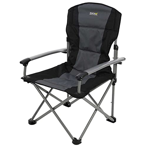 Regatta Forza Chair Camping Chairs, Polyester, Black/Sealgr, One Size von Regatta