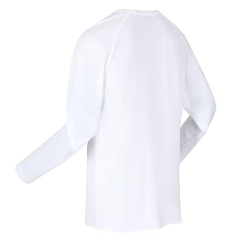 Regatta Herren-T-Shirt, langärmelig, KIRO II Polo/Jacken, Weiß, FR: 2XL (Größe Hersteller: XXL) von Regatta