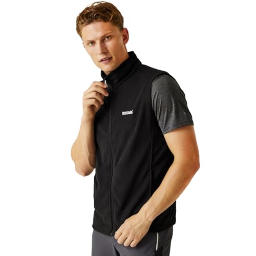 Regatta Herren Tobias II B/W, Fleece Bodywarmer, schwarz, M von Regatta