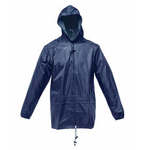 Regatta Herren Trw408 54070 Plain Hooded Long Sleeve Denim Jacket Blue (Navy), Large von Regatta