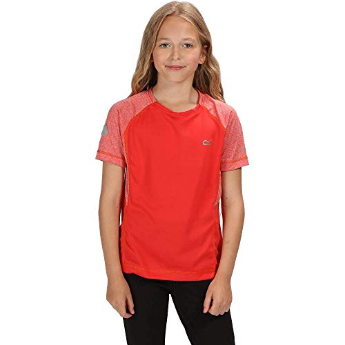 Regatta Dazzler Ii Unisex Kinder T-Shirt, schnelltrocknend, reflektierend M Coral Blush von Regatta