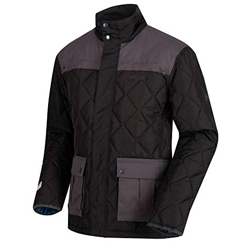 Regatta Lachlan Herren Outdoor Jacke wasserabweisend isoliert gesteppt schwarz Größe XL von Regatta