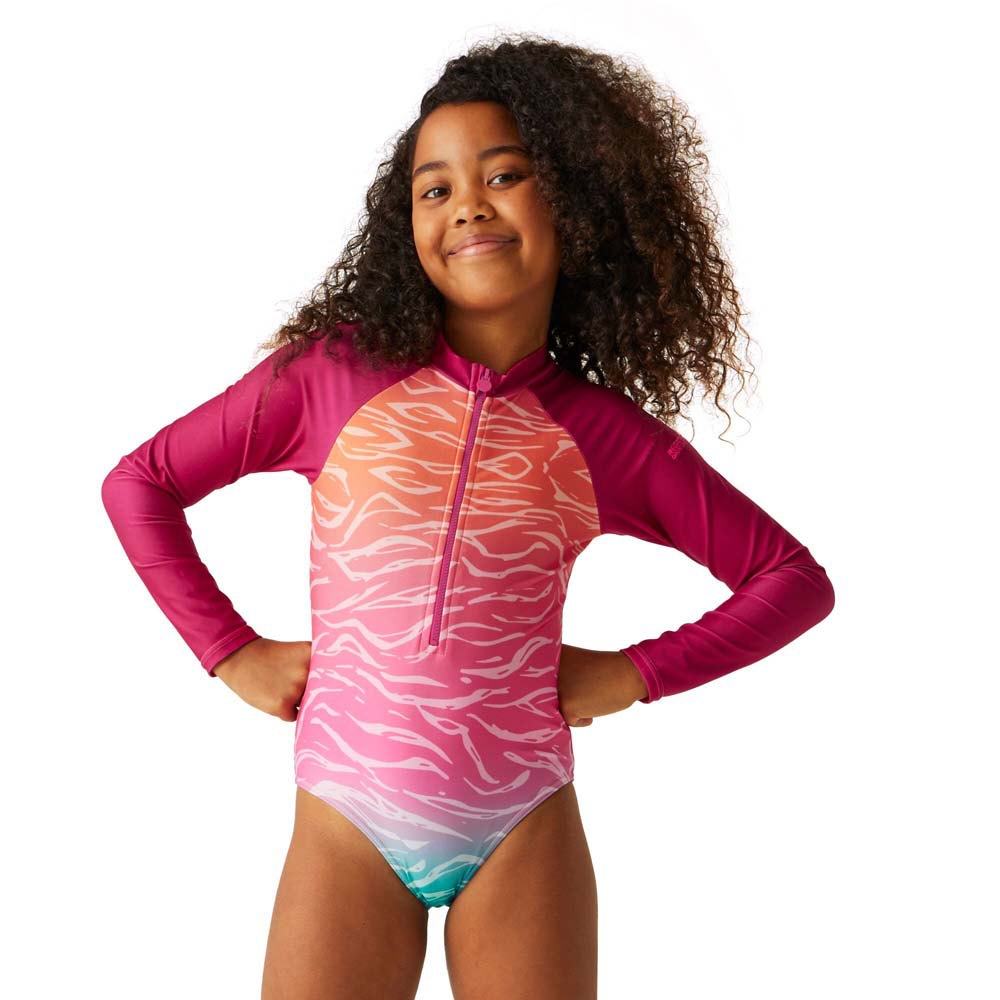 Regatta Long Sleeve Swimsuit Rosa 11-12 Years Mädchen von Regatta