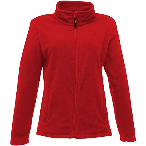 Regatta Damen Full-Zip Microfleece-Jacke, Klassisches Rot, 16 EU von Regatta