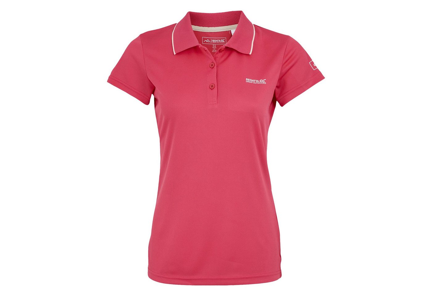 Regatta Poloshirt Poloshirt mit Marken-Logo und -schriftzug auf der Vorderseite von Regatta
