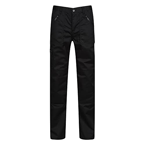 Regatta Herren Professionelle Pro Action Strapazierfähige Wasserabweisende Mit Mehreren Taschen Hose, Schwarz, Size 36 EU von Regatta