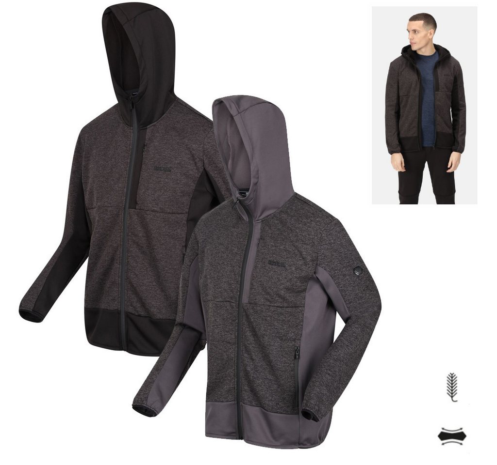 Regatta Trekkingjacke Regatta - leichte Extol Stretch Softshell Fleece Jacke mit Kapuze von Regatta