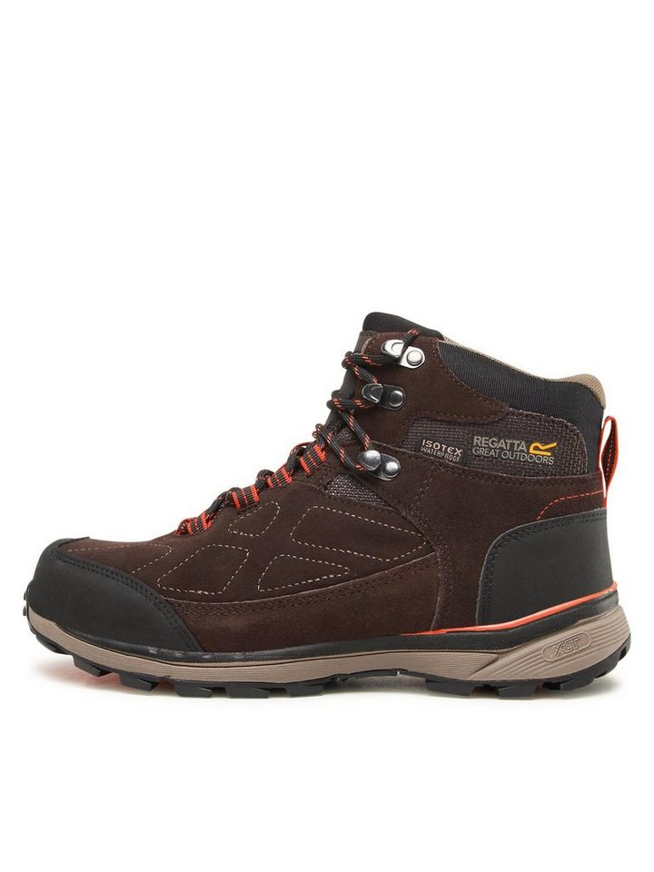 Regatta Trekkingschuhe Samaris Suede RMF575 Peat/Brown Salmon UW4 Trekkingschuh von Regatta