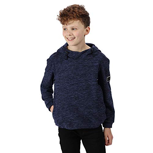 Regatta Unisex Kids 'Keyon' Broken Stripe Hooded Fleece Fleece XL navy von Regatta