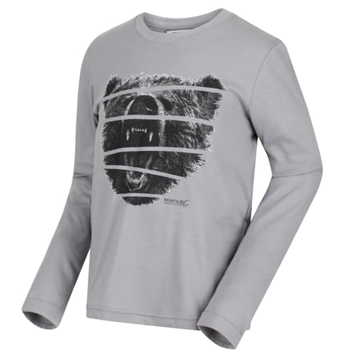 Regatta Unisex Kinder T-Shirt 'Wendell' Baumwolle Grafikdruck Langarm T-Shirt von Regatta