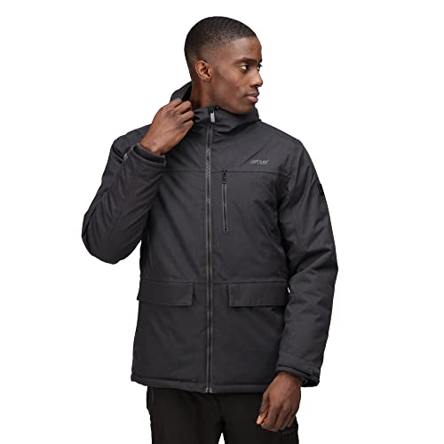 Regatta Volter Shield III wasserdichte Jacke für Herren, mit winddichten Bündchen und batteriebetriebener Heizung, Ash, L von Regatta