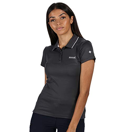 Regatta Women Maverick V' Quick Drying Active Short Sleeve T-Shirts/Polos/Vests, Seal Grey, 16 von Regatta
