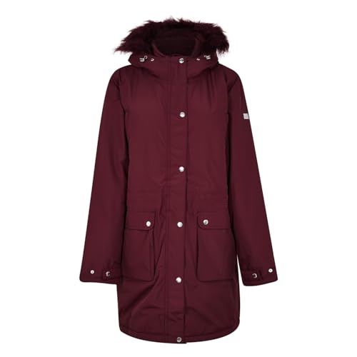 Regatta Damen Voltera Parka Jacke, Claret, 12 von Regatta