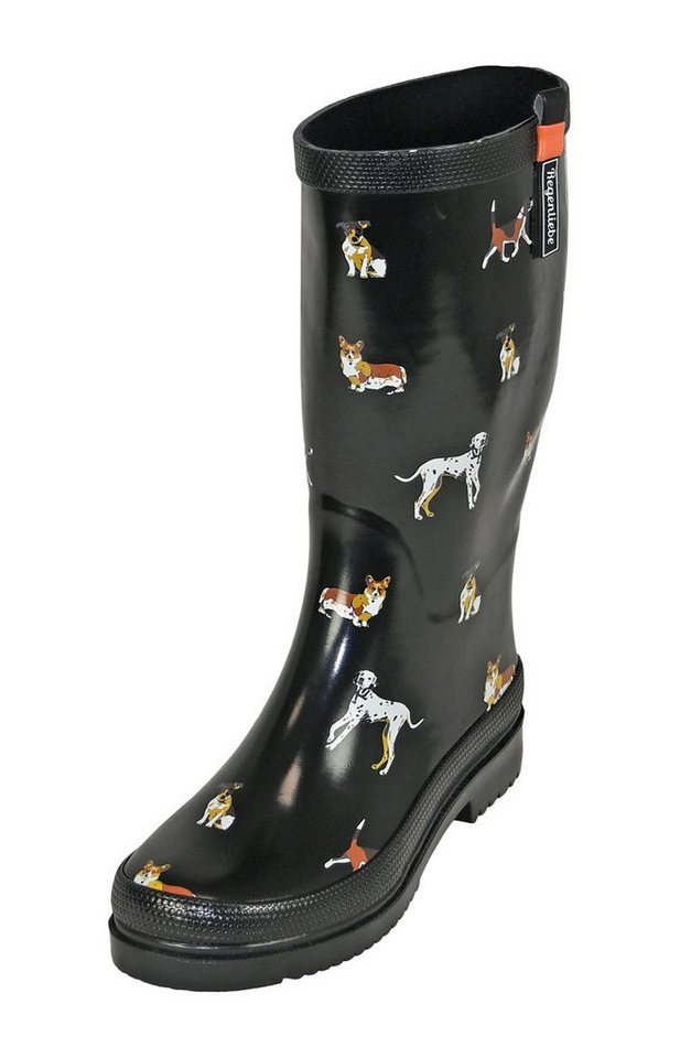 Regenliebe Waldi Gummistiefel wasserdichter Regenstiefel für Hunde Liebhaber von Regenliebe