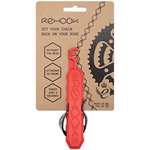 Rehook Colour - Get Your Chain Back on Your Bike in 3 Seconds. Without The Mess - Perfect Xmas Stocking Filler RED von Rehook