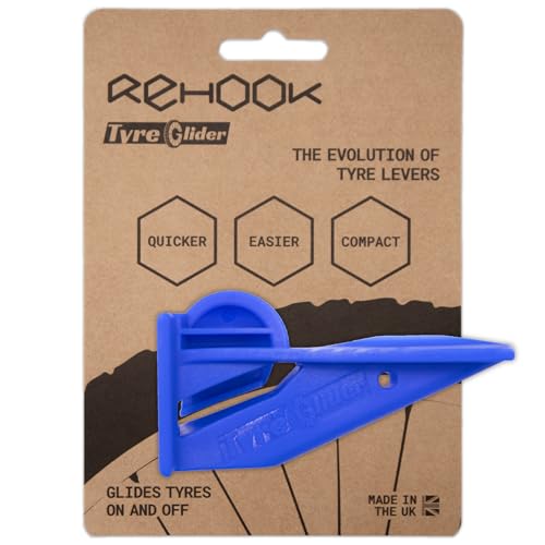 Rehook Tyre Glider (Reifengleiter) – ein starkes, tragbares Fahrradreifenersatz- und Fahrradreifenentferner-Werkzeug – keine Reifenheber oder Reifenwechsellöffel mehr, Fahrradschlauch zu reparieren von Rehook