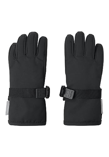 Reima Kids Tartu Gloves Schwarz - Primaloft Klassische wasserdichte Kinder Handschuhe, Größe 7 - Farbe Black von Reima