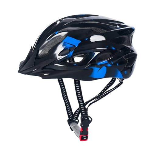 Reinscer Fahrradhelm für Erwachsene, Leichtes Microshell, Herren und Damen, Passformanpassung, Empfohlene Passform 57-63 cm, für Radfahren, Blau von Reinscer