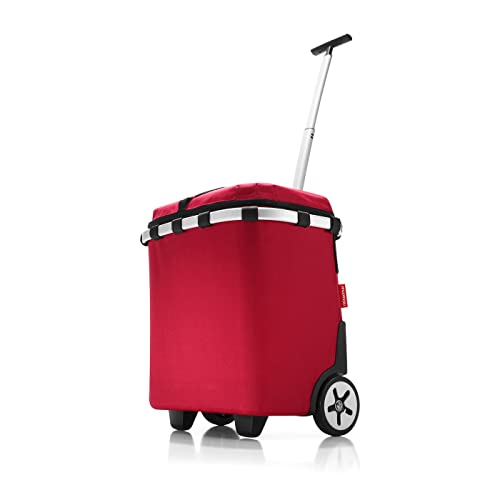 reisenthel carrybag iso - Stabiler Einkaufskorb mit Kühlfunktion - Elegantes und wasserabweisendes Design mit verschließbarem Deckel, Farbe:rot von reisenthel
