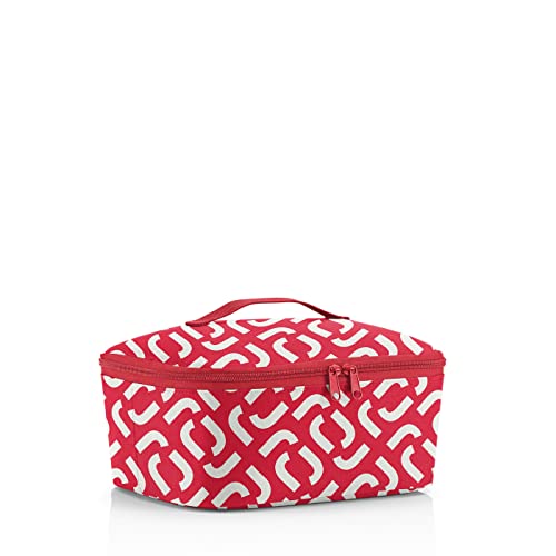 reisenthel coolerbag M Pocket Kühltasche mit Obermaterial aus recycelten PET-Flaschen Ideal für das Mittagessen unterwegs, Farbe:Signature rot von reisenthel