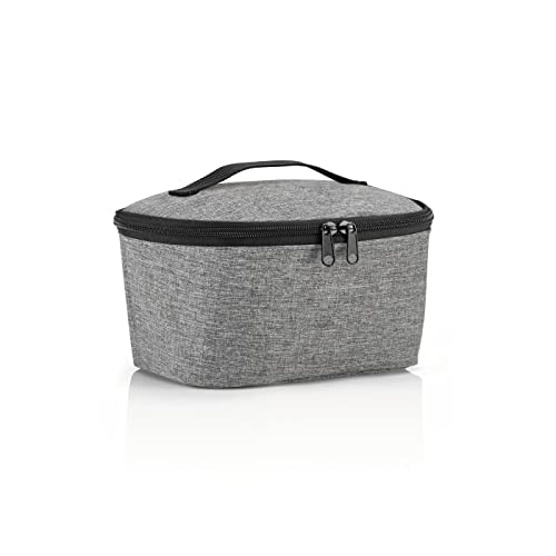 reisenthel coolerbag S Pocket Kühltasche mit Obermaterial aus recycelten PET-Flaschen Ideal für das Mittagessen unterwegs, Farbe:Twist Silver von reisenthel