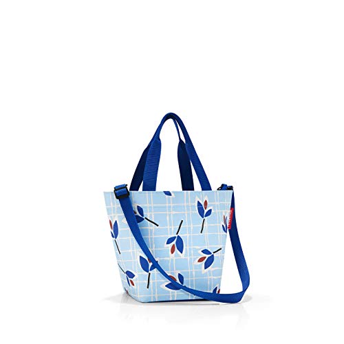 Reisenthel Shopper XS Printed Strandtasche, 31 cm, 4 L, Blue Leaves von reisenthel