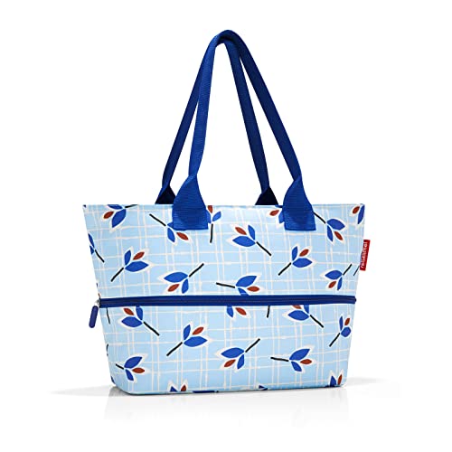 Reisenthel Shopper e1 Strandtasche, 50 cm, 18 L, Blue Leaves von reisenthel