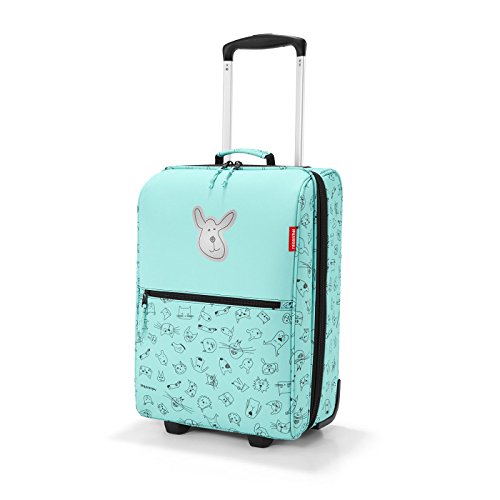 reisenthel Trolley XS Kids Cats and Dogs Mint - Kindergepäck mit Softshell 19L - 29x43x18 cm von reisenthel