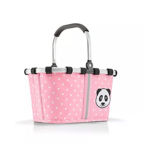 Reisenthel IA3072 carrybag XS Kids Panda Dots Pink Einkaufskorb für Jungen und Mädchen aus wasserabweisendem Polyestergewebe mit 5 Liter Volumen - Maße (B x H x T in cm): 33,5 x 18 x 19,5 von reisenthel
