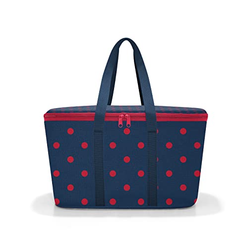 reisenthel coolerbag Mixed dots red - Kühltasche aus hochwertigem Polyestergewebe – Ideal für das Picknick, den Einkauf und unterwegs von reisenthel