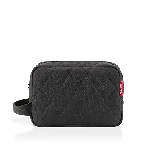 reisenthel cosmeticpouch M Rhombus Black - Kulturbeutel für Kosmetik, Ladekabel und persönliche Gegenstände, Couleur:Rhombus Black von reisenthel