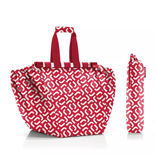 reisenthel UJ3070 easyshoppingbag Einkaufstasche aus hochwertigem Polyestergewebe in der Farbe Signature red rot - Maße: 32,5 x 38 x 51 - wasserabweisend - 30 Liter Volumen von reisenthel