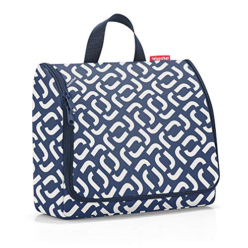 reisenthel toiletbag XL Signature Navy - praktischer Kulturbeutel mit Haken, wasserabweisendes Material von reisenthel