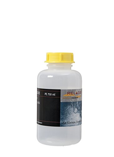 Relags Weithalsflasche rund - 750 ml, Ø 40 mm, Deckel gelb von Relags