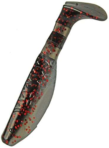 Relax Kopyto 3" 10 Stück Gummifische Zander Kunstköder L-230 Schwarz Rot von Relax