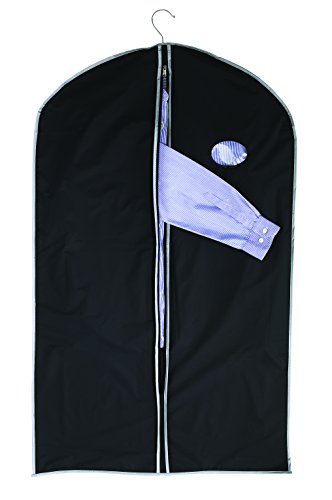 2 x Kleiderhülle Kleiderschutzhülle Kleidersack schwarz 100 x 60 cm von noTrash2003 von noTrash2003
