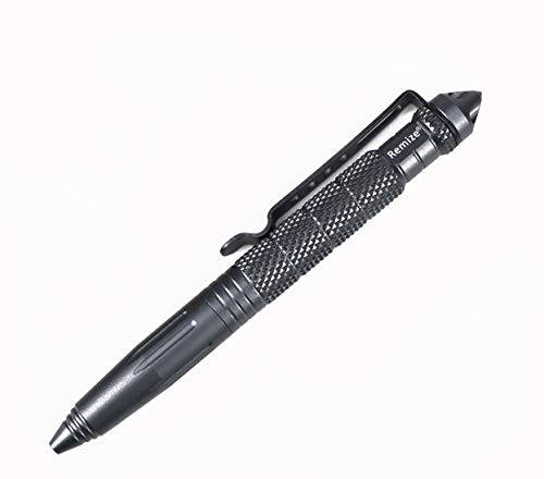 Remize® R2 Taktischer Kugelschreiber - Kubotan Tactical Pen - Selbstverteidigungs-Stift - Glasbrecher (Grau) von Remize