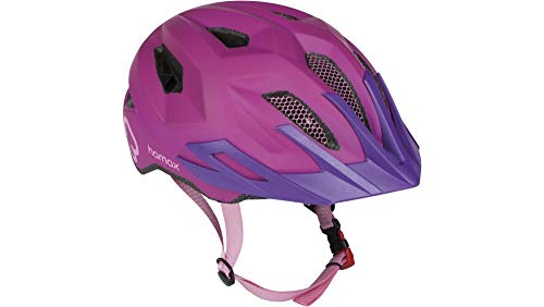 RennMaxe : Hamax Flow - pink/lila - 52-57 cm - inkl Sicherheitsband - Fahrradhelm Skaterhelm MTB BMX Kinder Jugendliche von RennMaxe
