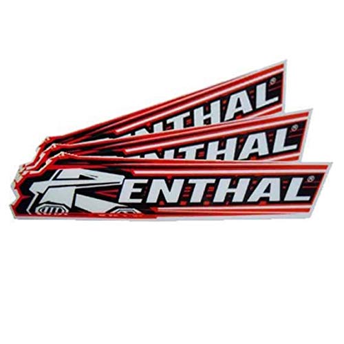 Renthal Logo-Aufkleber, 300 mm, Vinyl, Minimalistisch, Sticker, Rot von Renthal