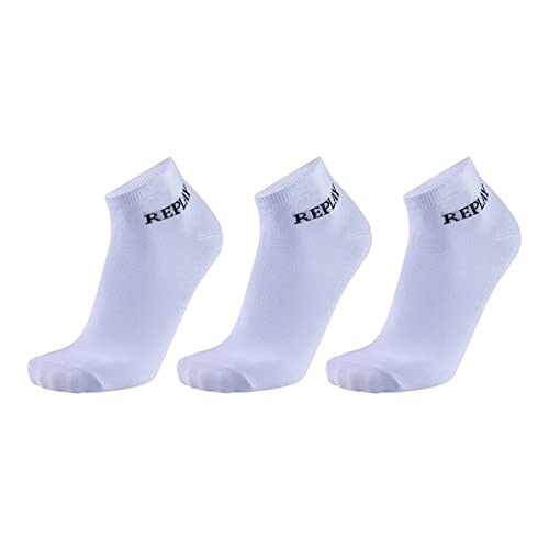 Replay Herren Socken 3er-Set, White/Black N137 (Weiß), 35-38 von Replay