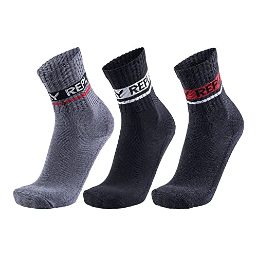 Replay Ten-2-Leg Socken Dark Grey Melange/Black/Grey Melange 39/42 von Replay